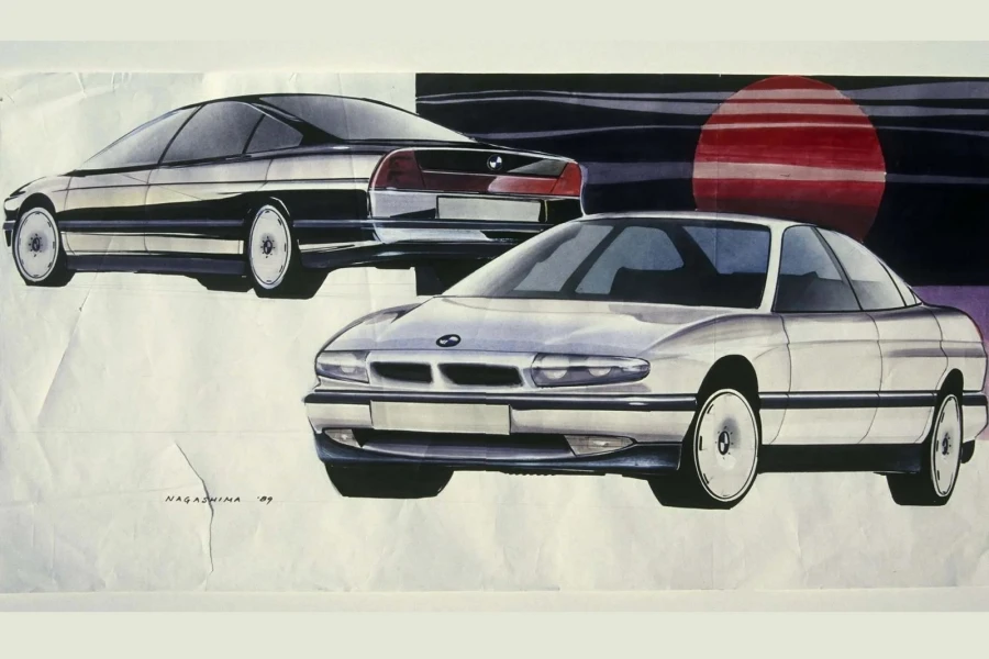 BMW представила предварительные наброски 5-Series E39: концепция дизайна кардинально отличается